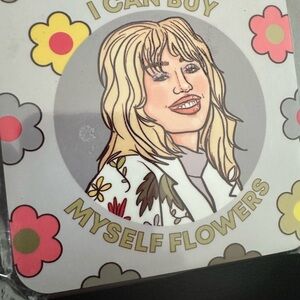 Miley Cyrus Natural Cork Coaster